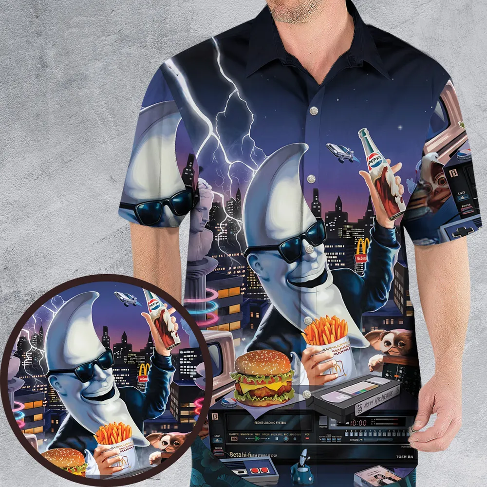 Retro Moon Mac Tonight Hawaiian Shirt - 1