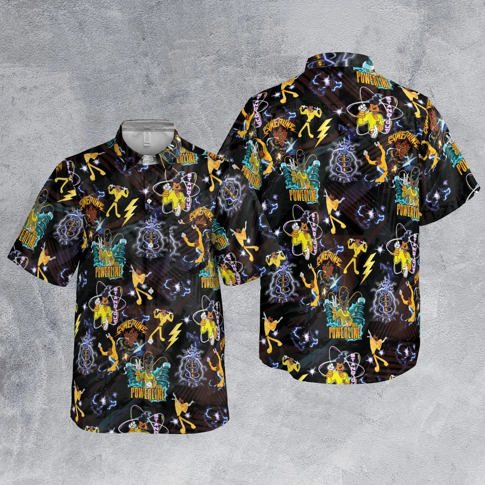 Powerline Concert A Goofy Movie Short-sleeve Pocket Shirt - 3