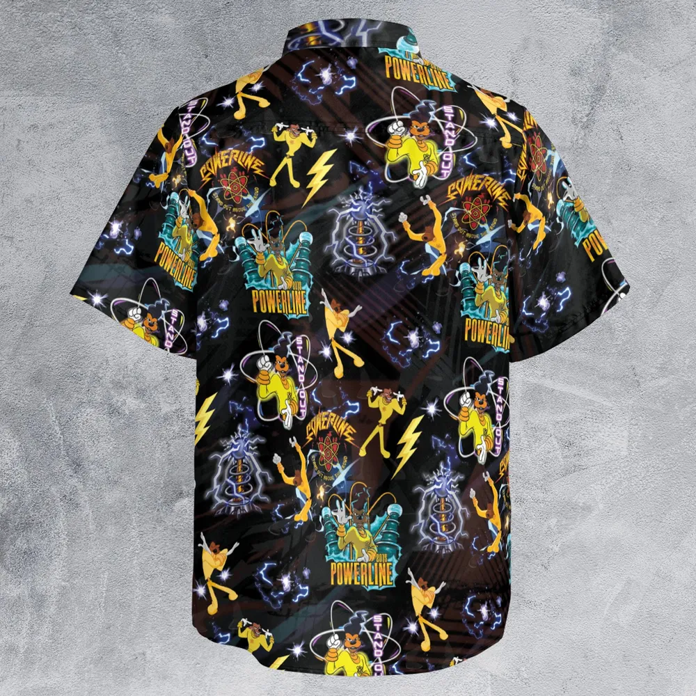Powerline Concert A Goofy Movie Short-sleeve Pocket Shirt - 2