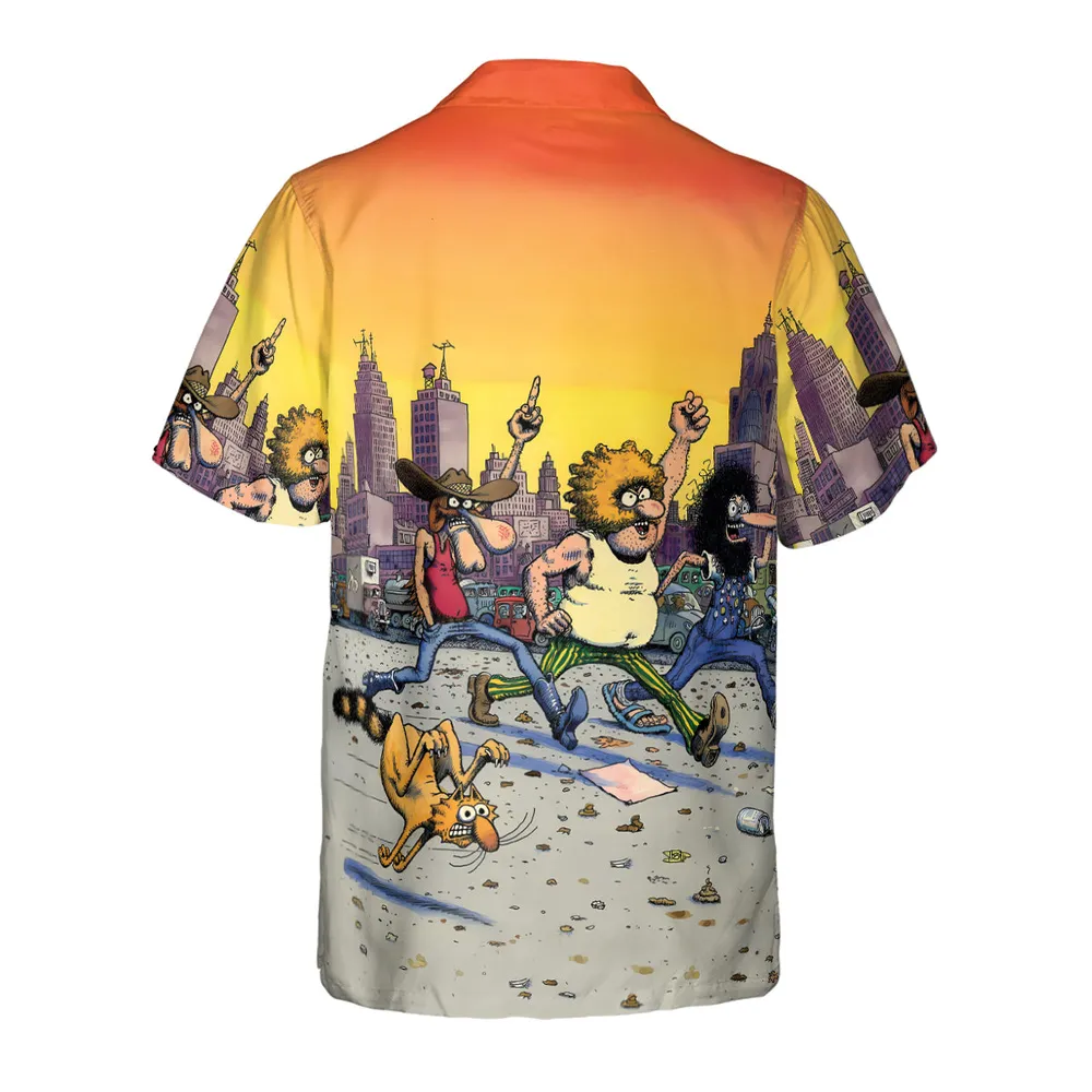 The Fabulous Furry Freak Brothers Hawaiian Shirt - 3