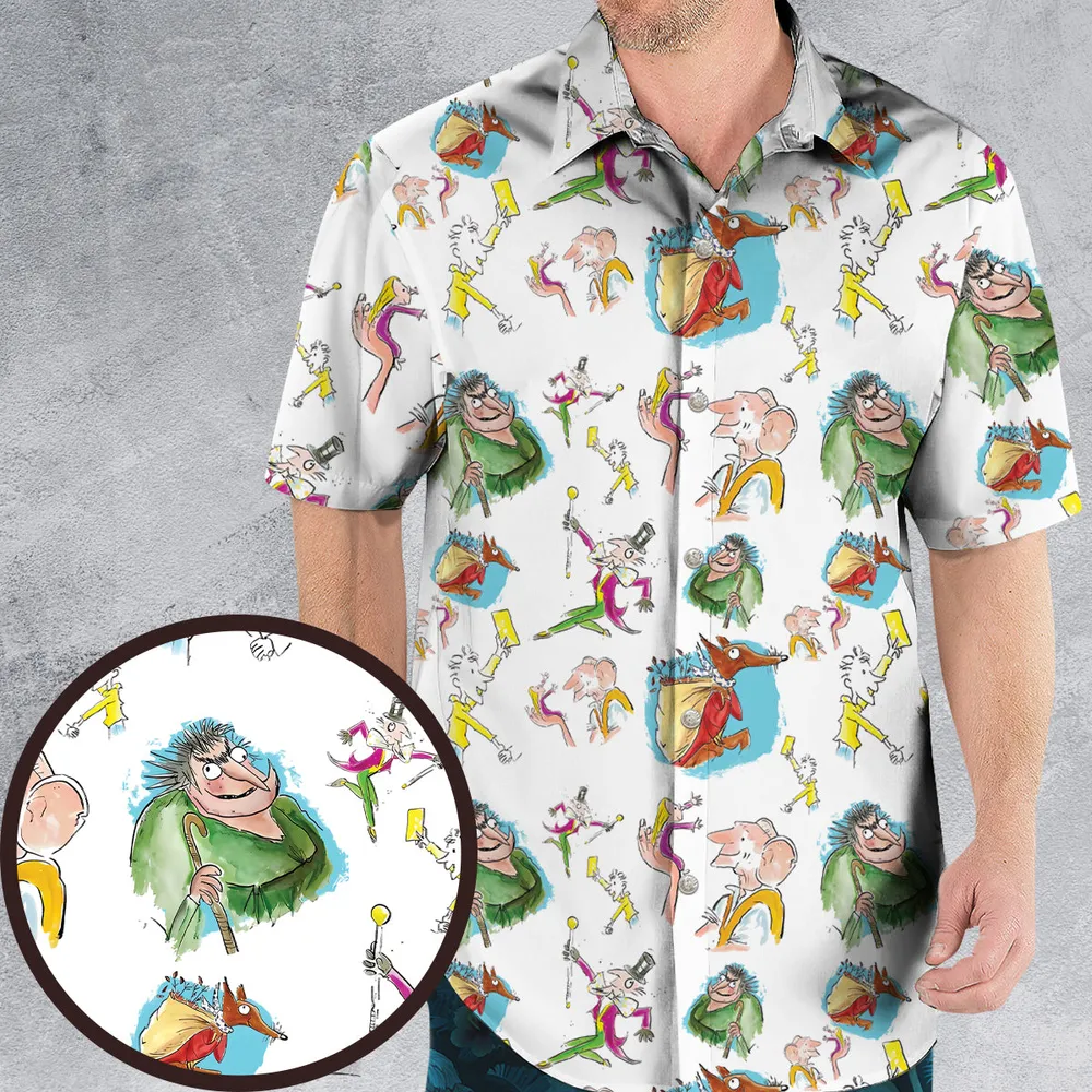 Roald Dahl Characters Hawaiian Shirt - 1