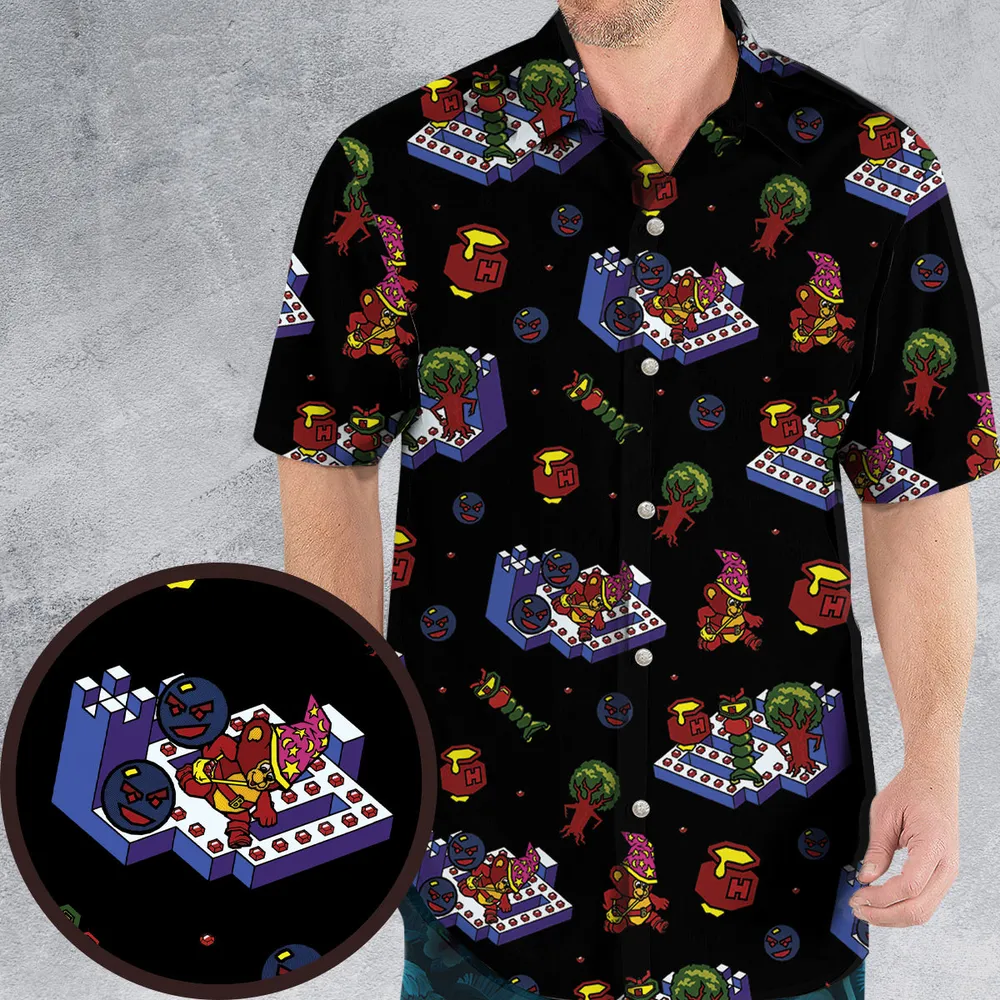 Bentley Bear Crystal Castles Hawaiian Shirt - 1