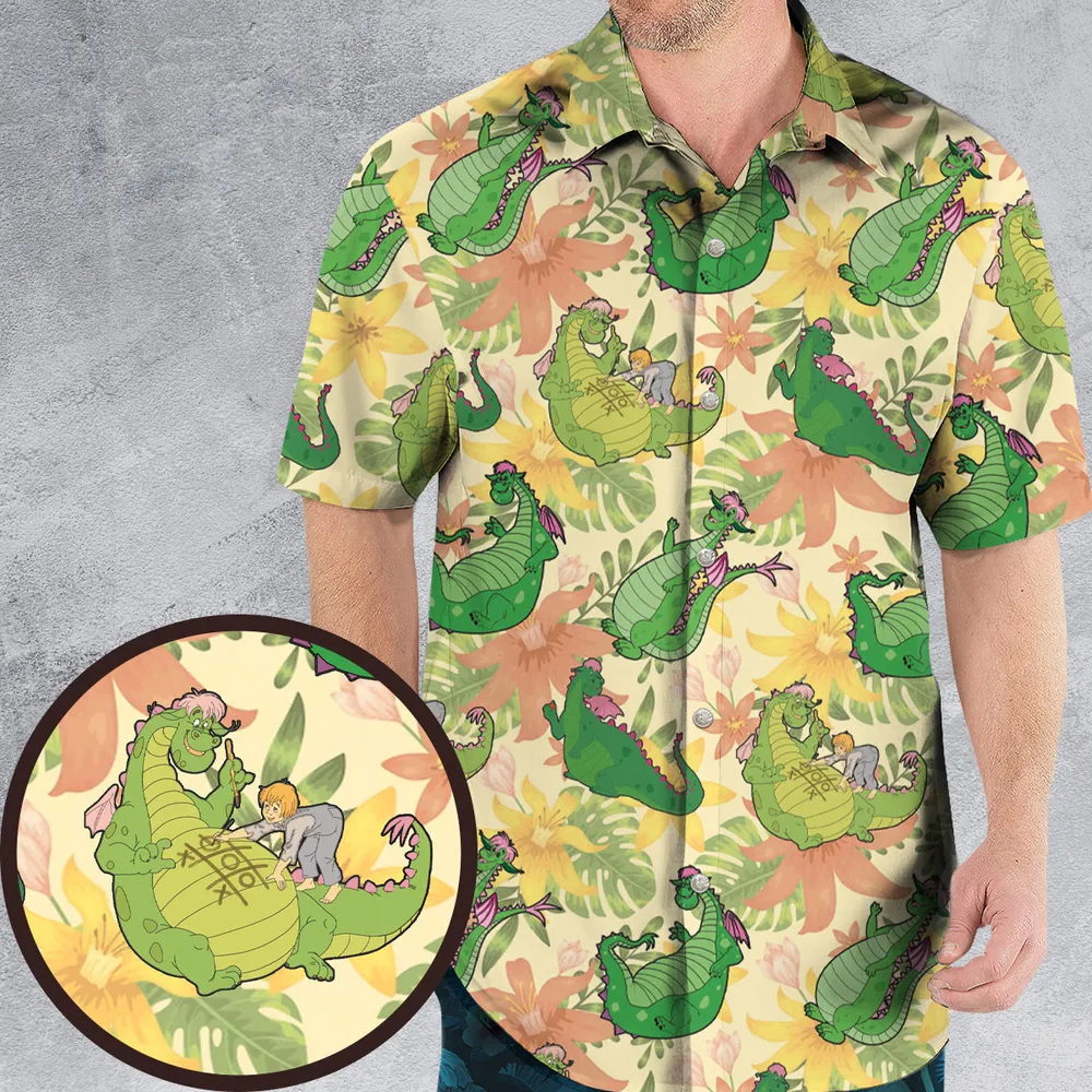 Elliott Dragon Pete's Dragon Hawaiian Shirt - 1
