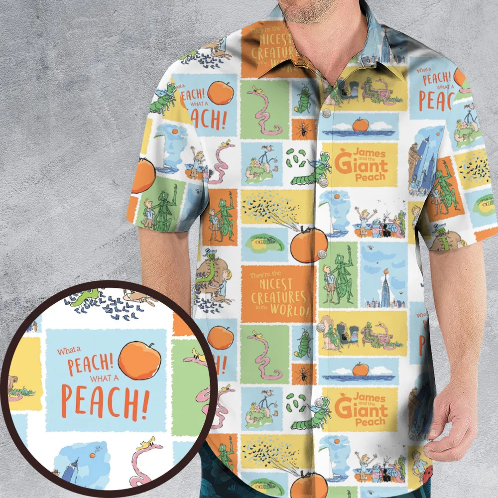 Children's Tales What A Peach James And The Giant Peach Hawaiian Shirt - 1