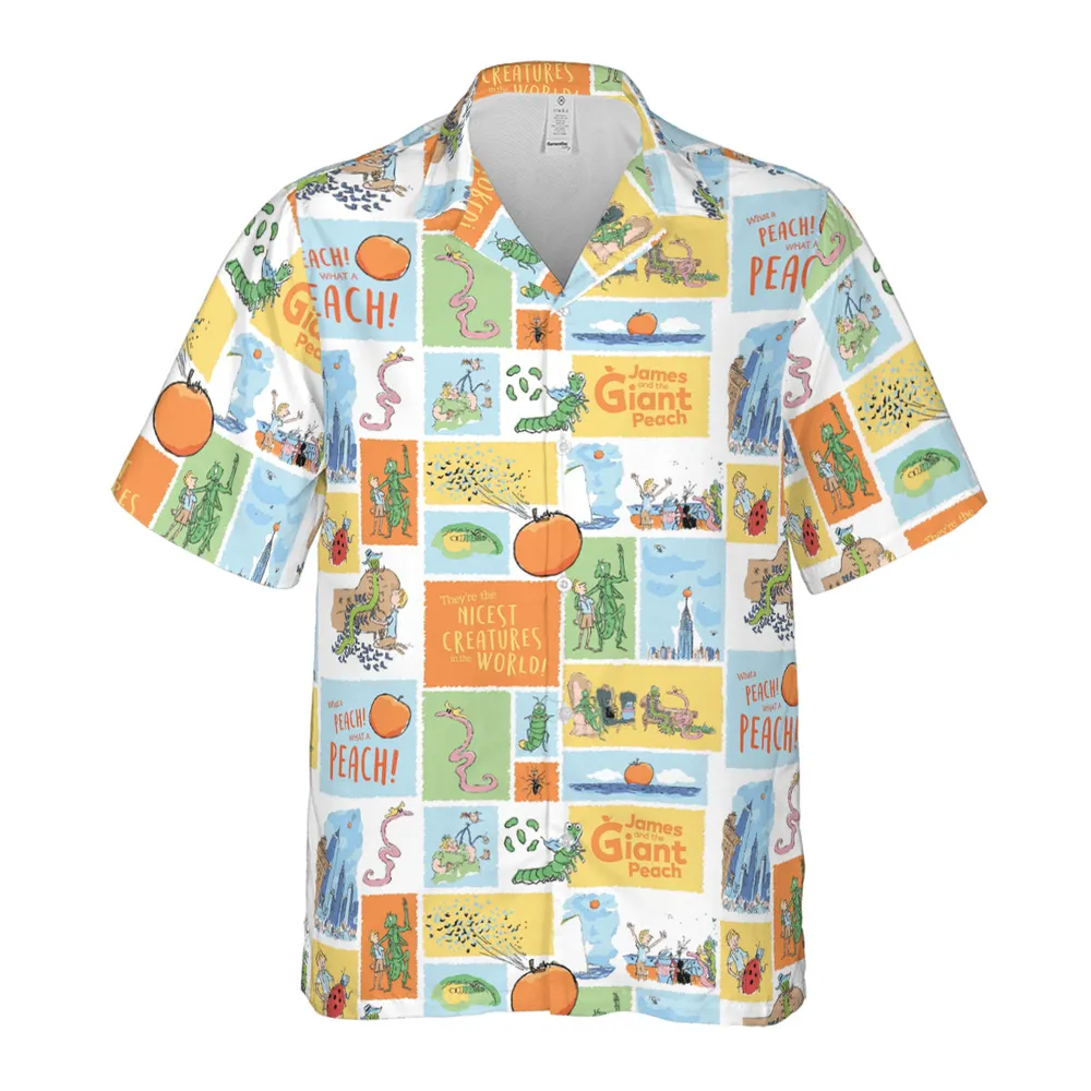 Children's Tales What A Peach James And The Giant Peach Hawaiian Shirt - 2