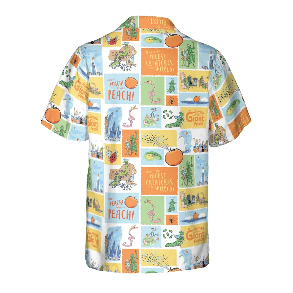Children's Tales What A Peach James And The Giant Peach Hawaiian Shirt - 3