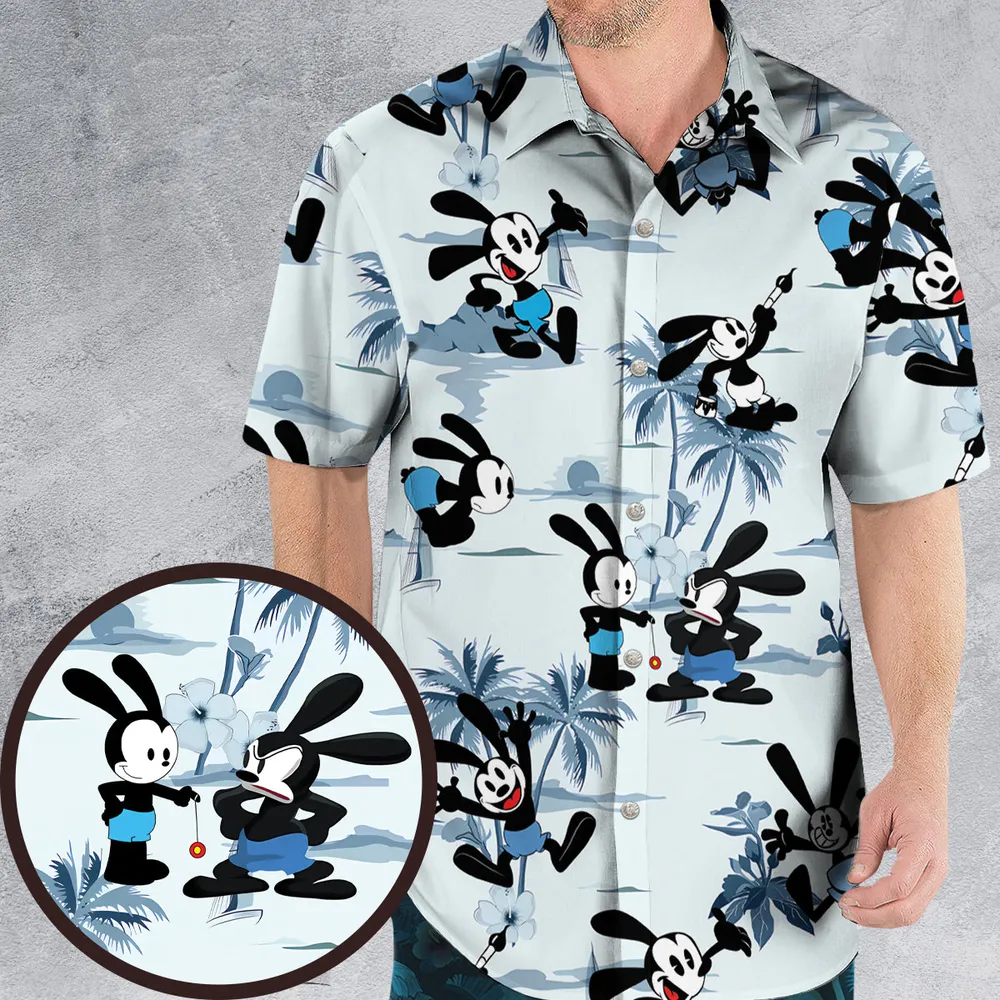 Oswald the Lucky Rabbit Hawaiian Shirt - 1