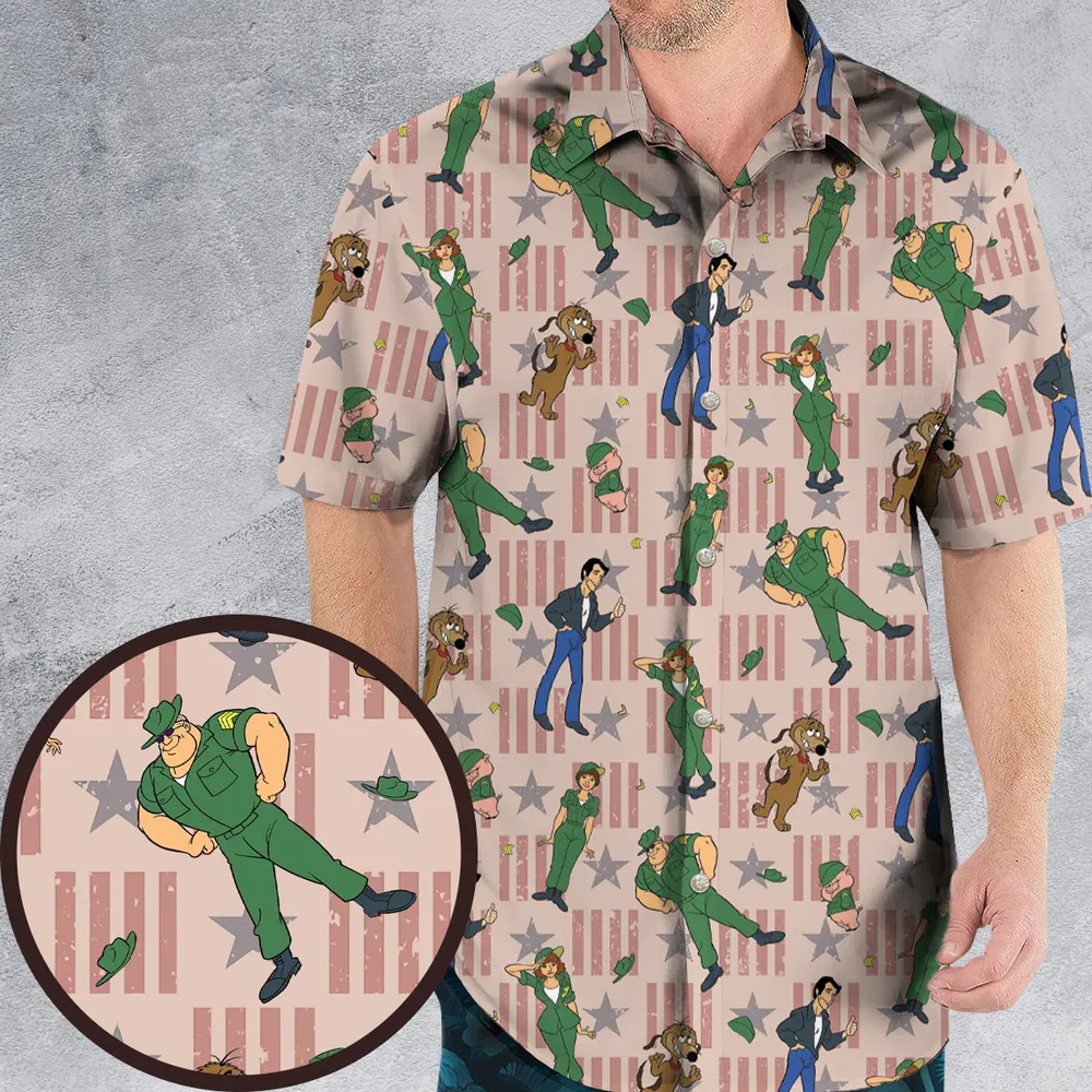Laverne And Shirley with The Fonz Hawaiian Shirt - 1