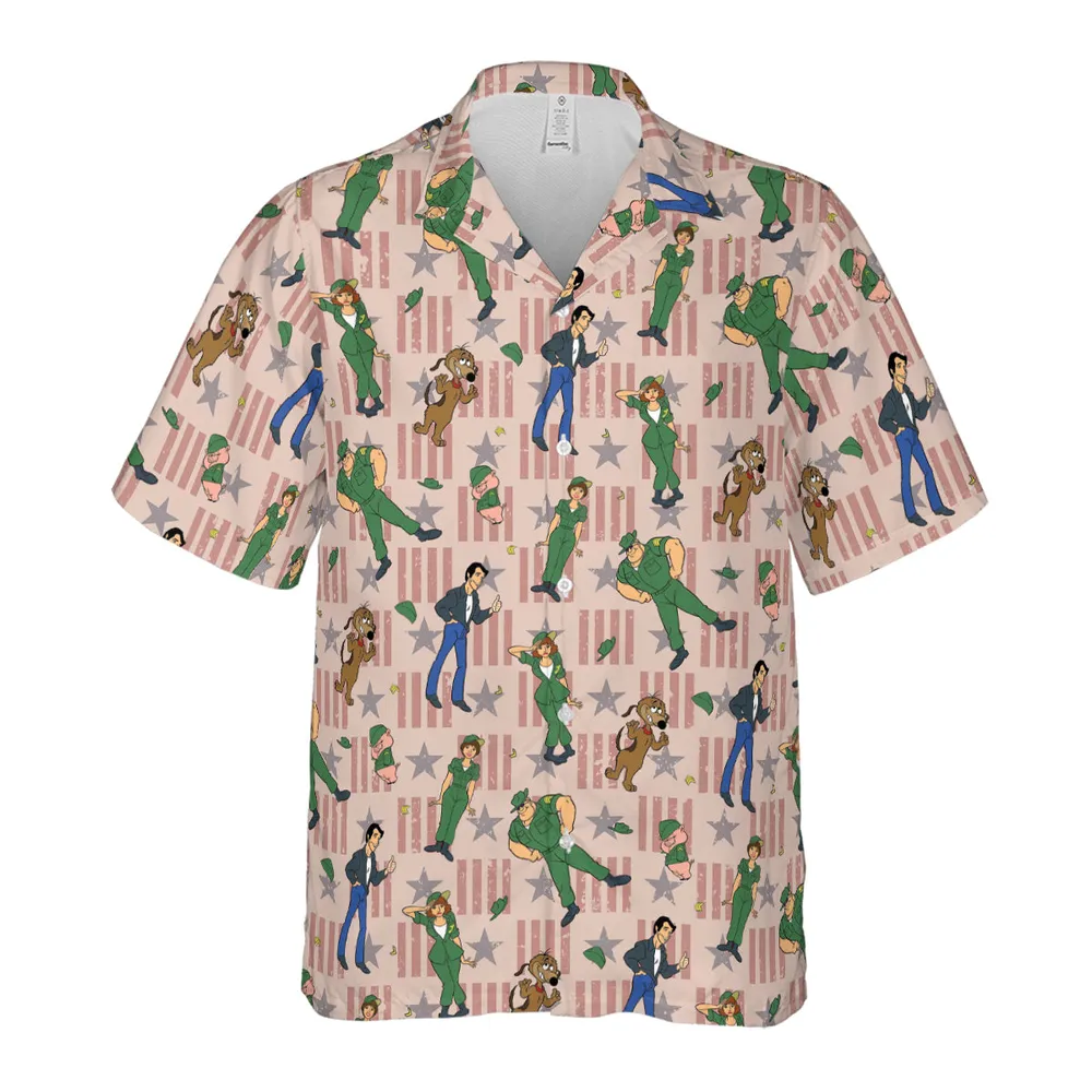 Laverne And Shirley with The Fonz Hawaiian Shirt - 2