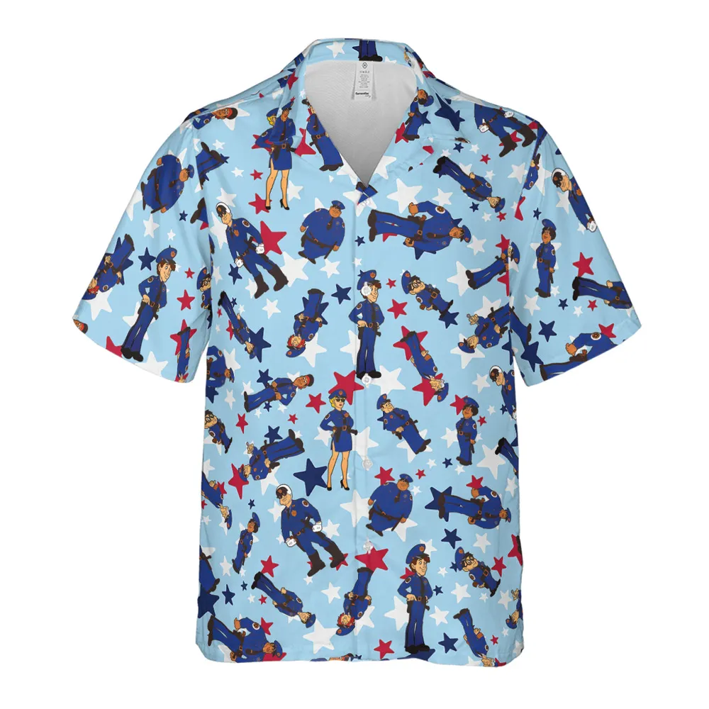 Police Academy Cartoon Characters Hawaiian Shirt - 2