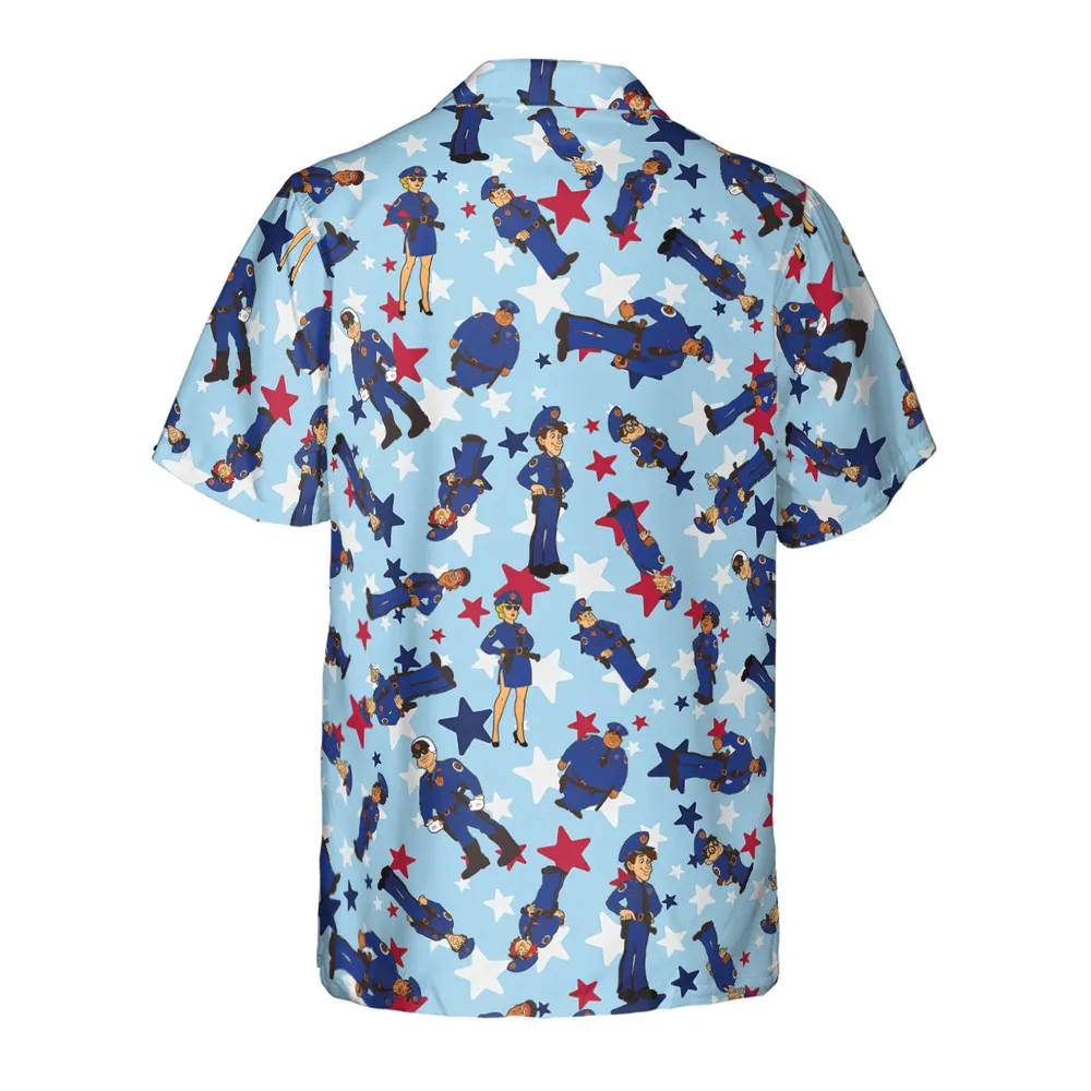 Police Academy Cartoon Characters Hawaiian Shirt - 3