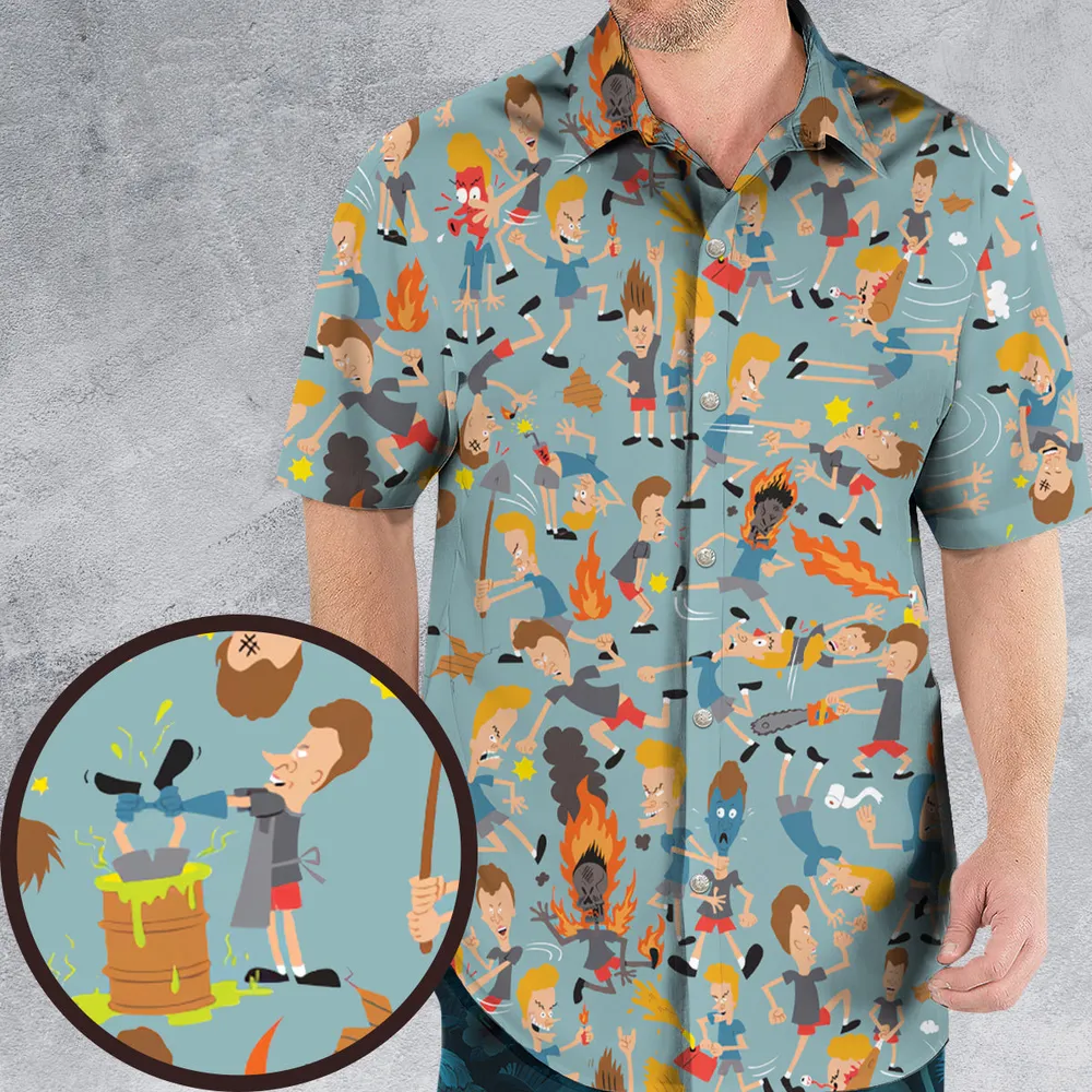 Beavis And Butt-Head Great Cornholio Hawaiian Shirt - 1