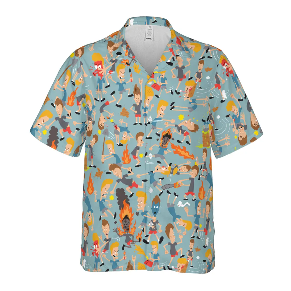 Beavis And Butt-Head Great Cornholio Hawaiian Shirt - 2