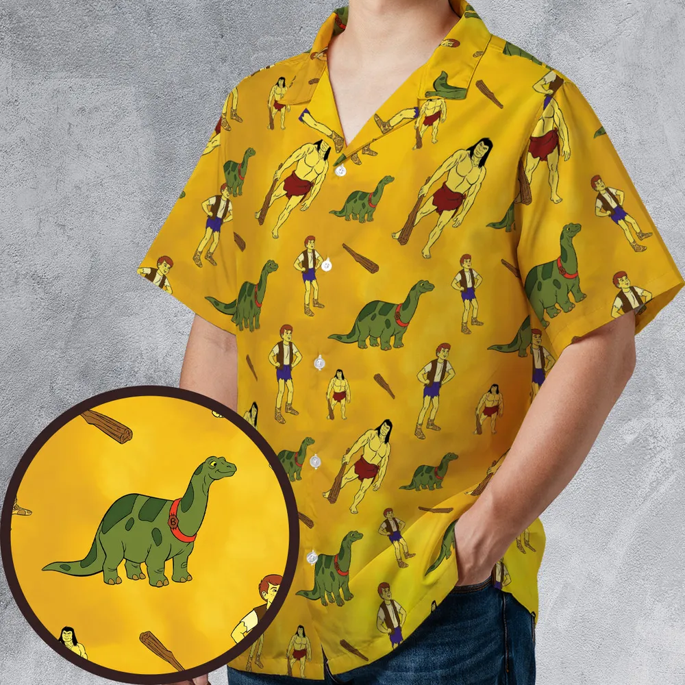 Dino Boy in the Lost Valley Hawaiian Shirt - 1
