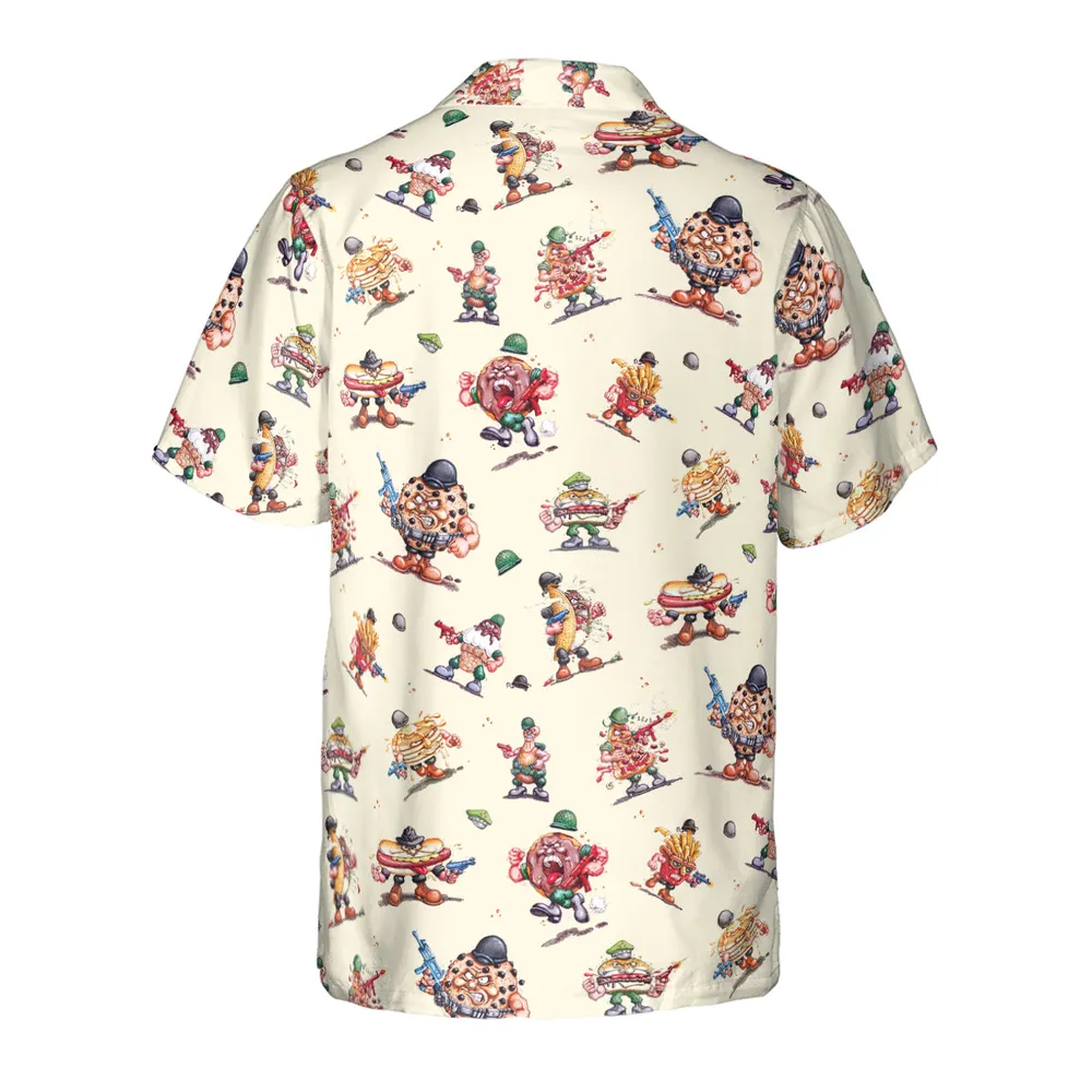 Kitchen Commandos and Refrigerator Rejects Food Fighters Hawaiian Shirt - 3