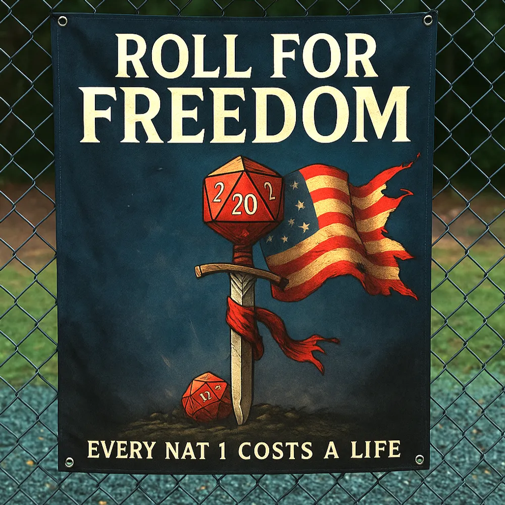 Funny Roll For Freedom Flag - 1