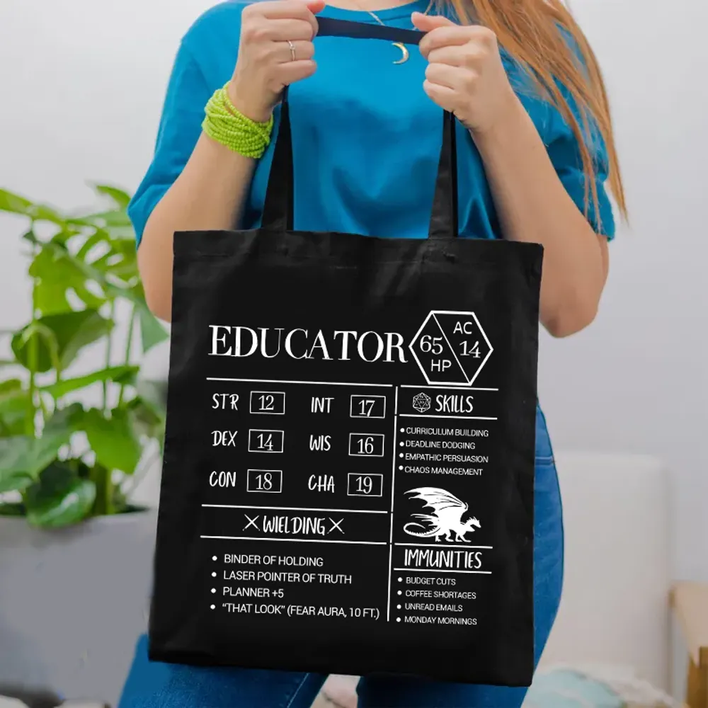 Educator New Lined Tote Bag - 1