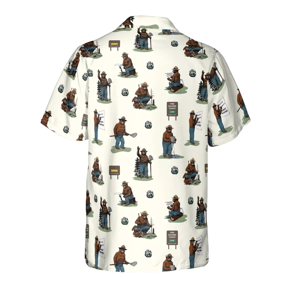 Smokey The Bear Hawaiian Shirt - 3
