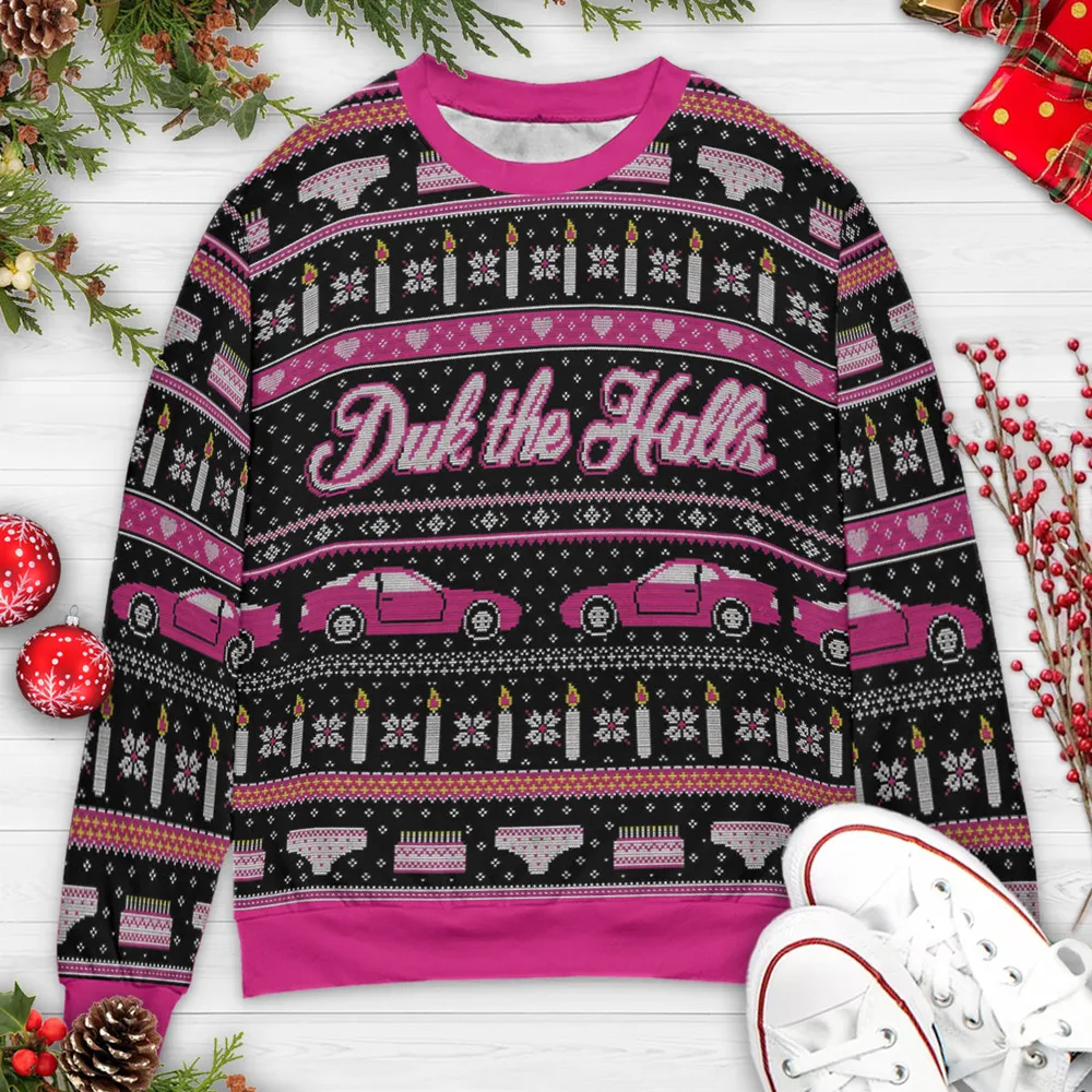 Duk The Hall Sixteen Candles Ugly Christmas Sweatshirt - 3