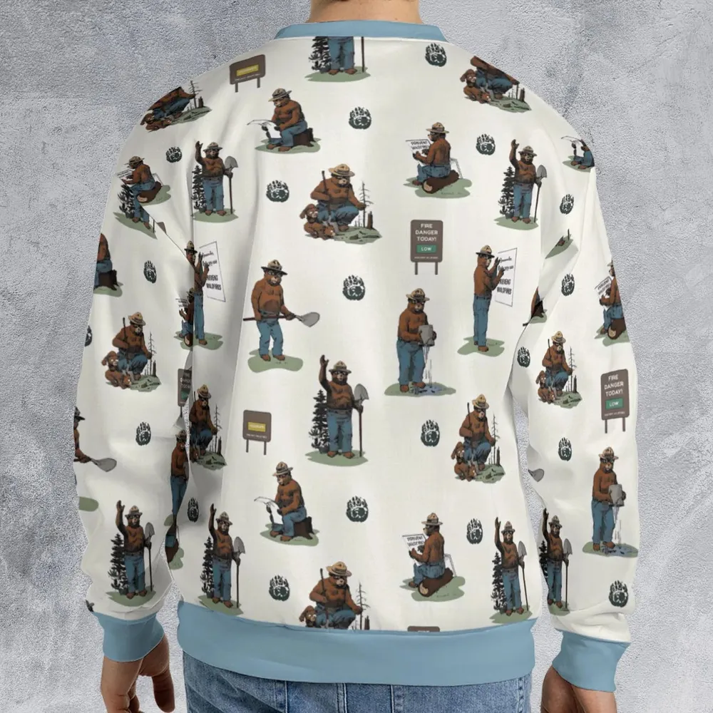 Smokey The Bear All-over Print Sweatshirt - 2