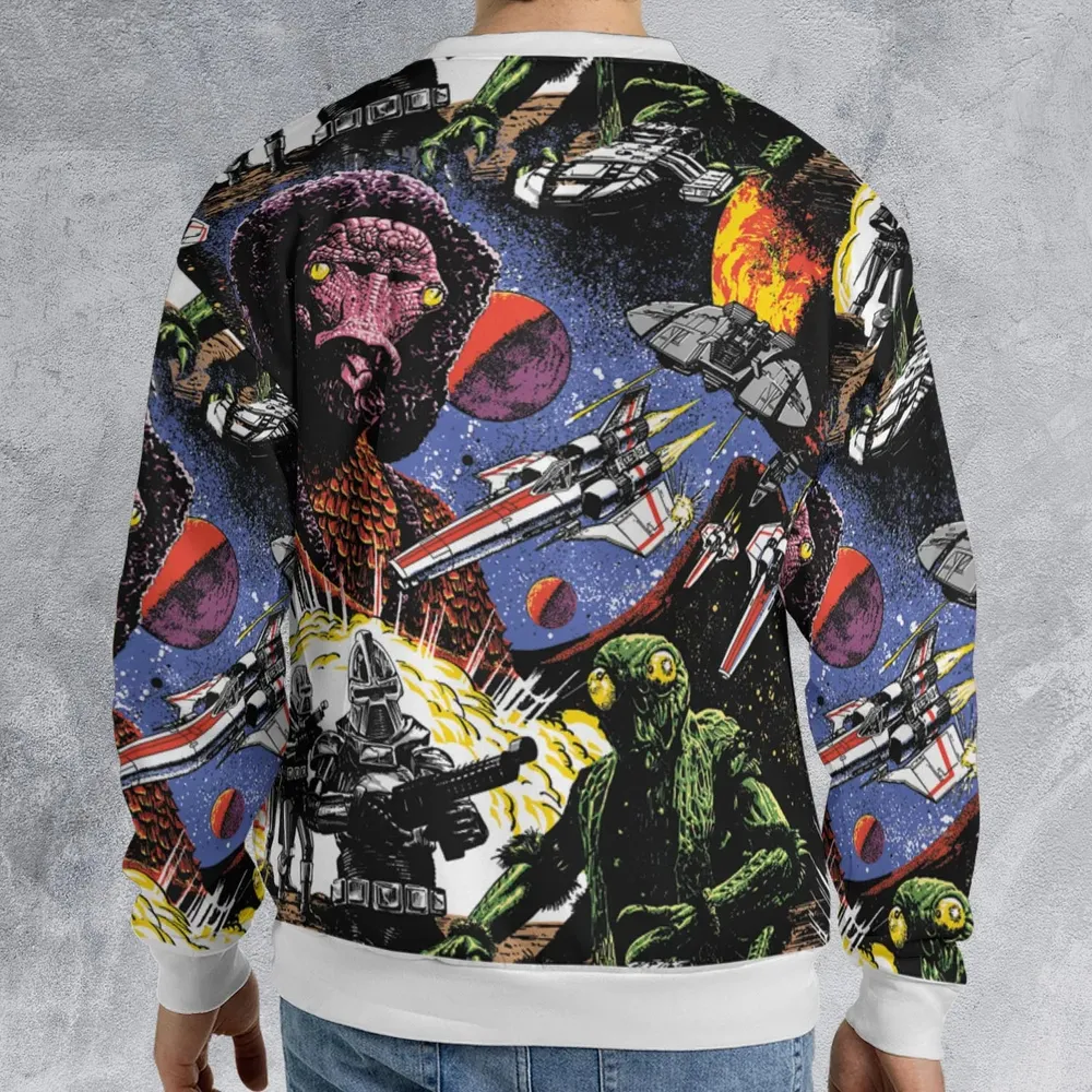 Galactic War Battlestar Galactica All-over Print Sweatshirt - 2