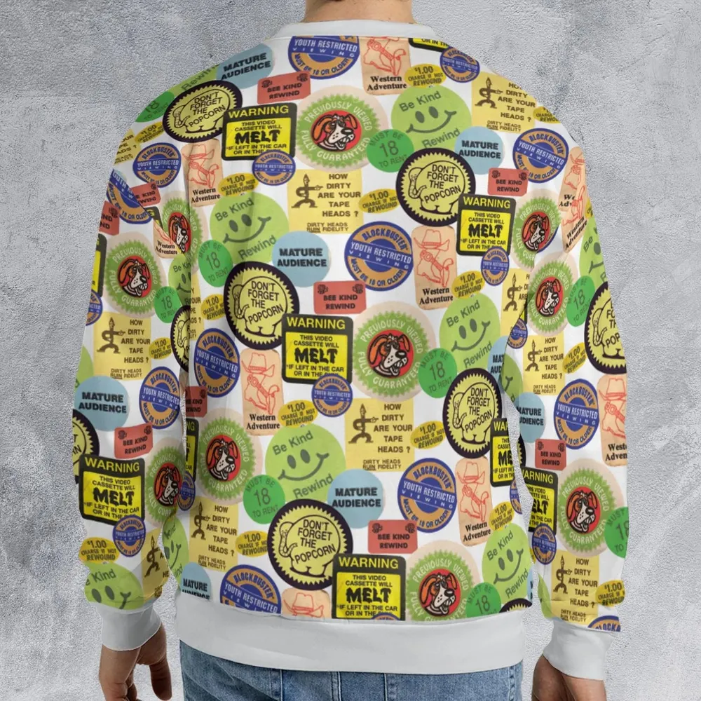 1976 Future Is Here VHS All-over Print Sweatshirt - 2