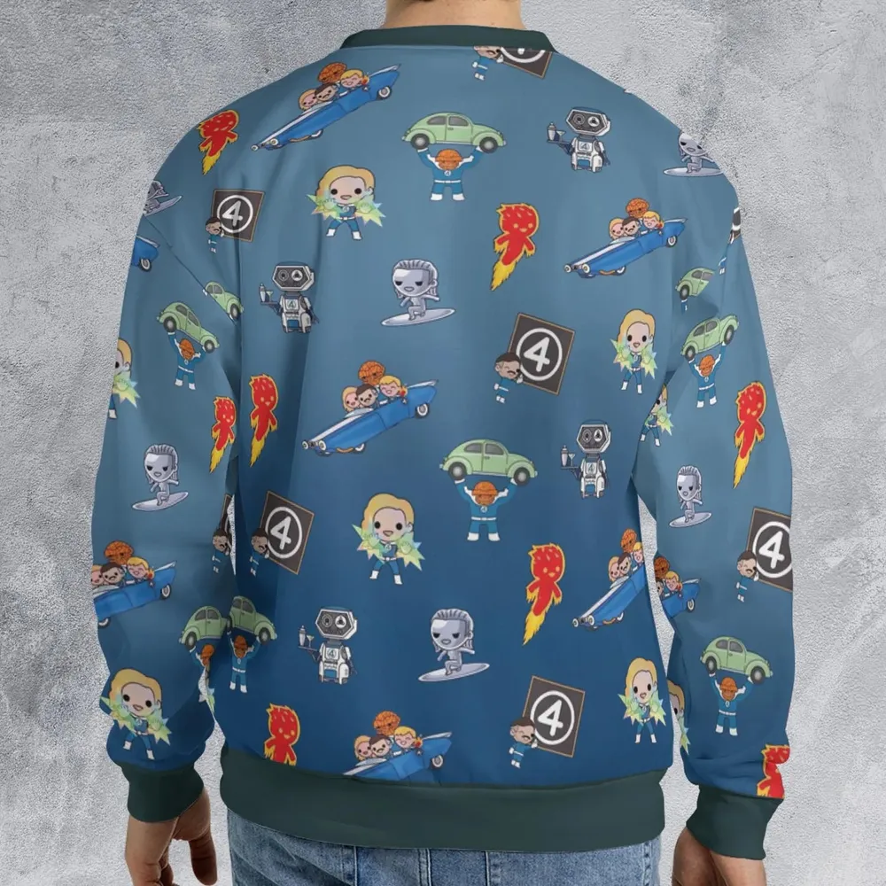 Power Up Fantastic Four All-over Print Sweatshirt - 2