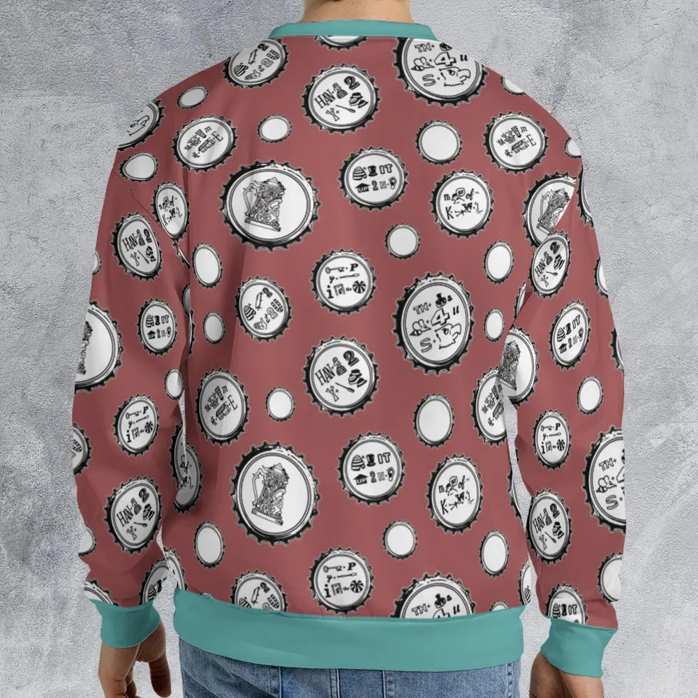 Recall Memories Beer Cap Puzzles All-over Print Sweatshirt - 2