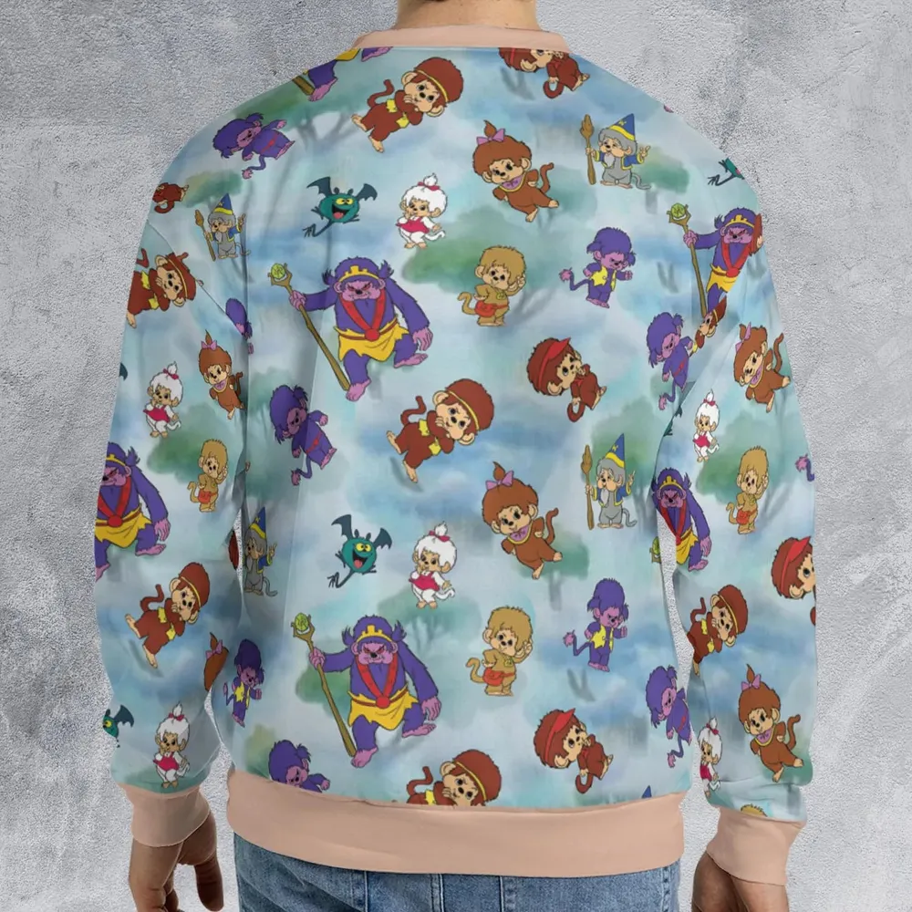 Monchhichis Cartoon Characters All-over Print Sweatshirt - 2
