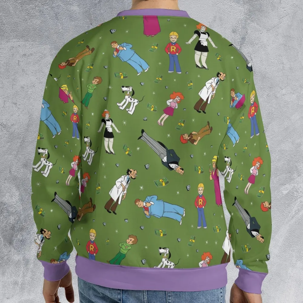 Money Comes To Me Easily Richie Rich All-over Print Sweatshirt - 2