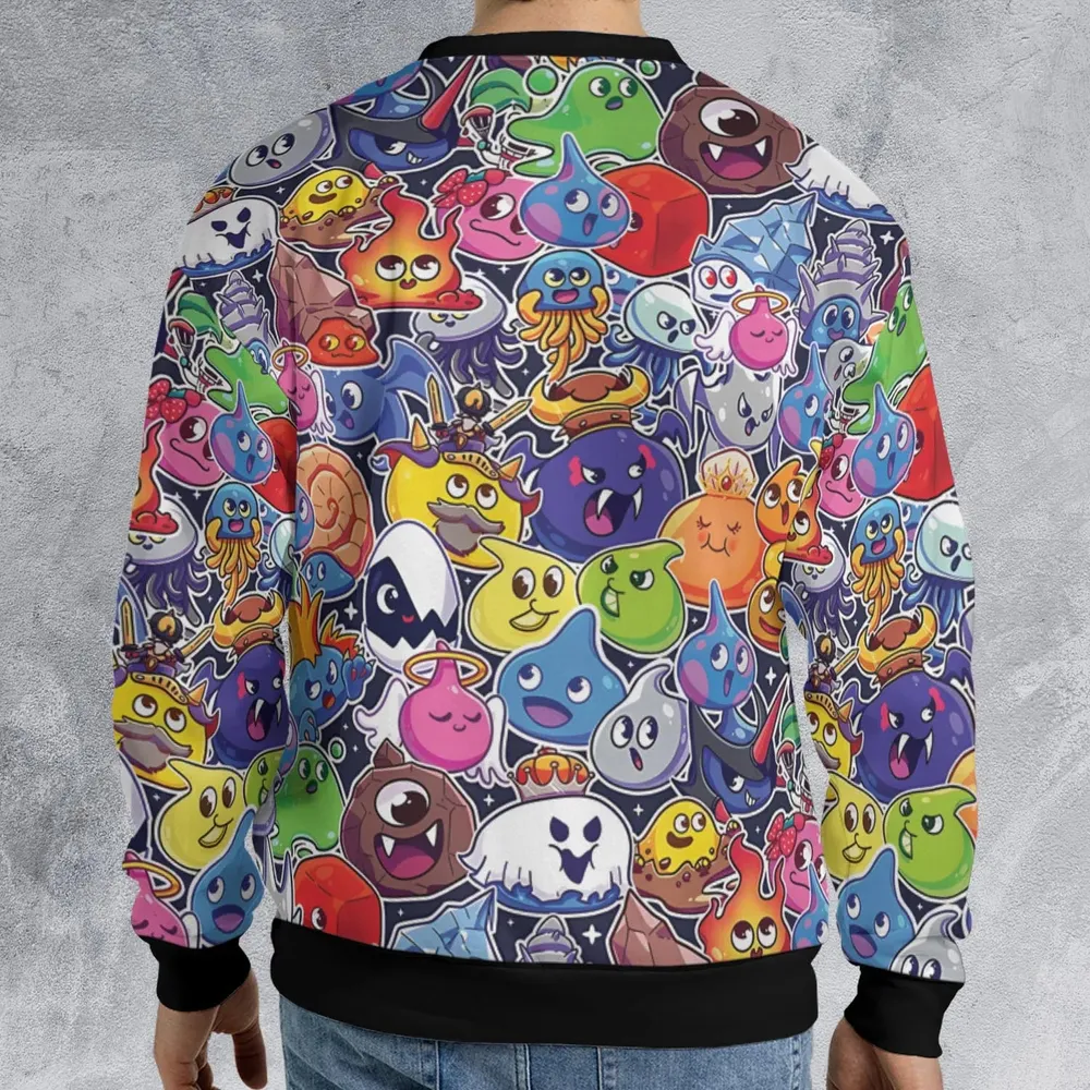 Slimes Dragon Quest All-over Print Sweatshirt - 2