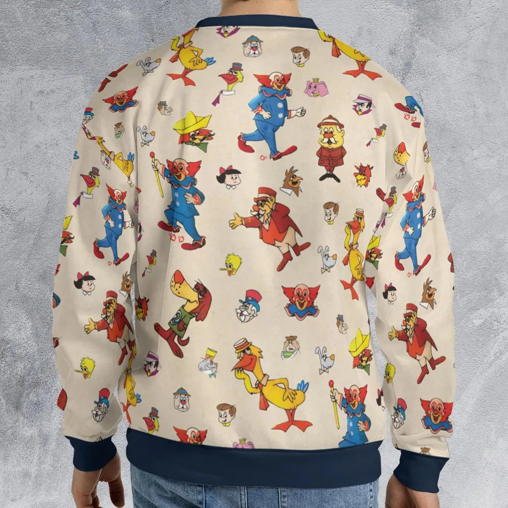 Bozo The Clown And Friends All-over Print Sweatshirt - 2