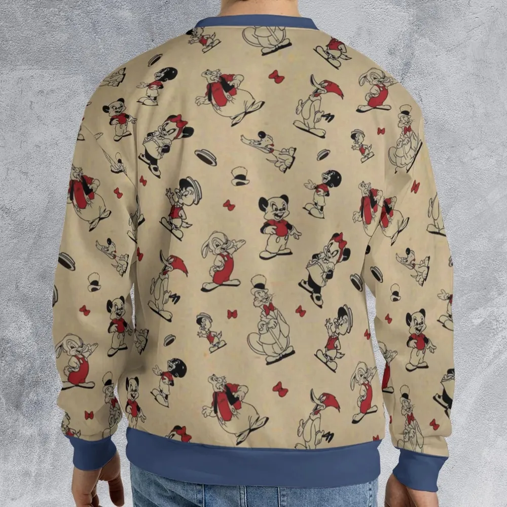 Walter Lantz's Famous Movie Characters All-over Print Sweatshirt - 2
