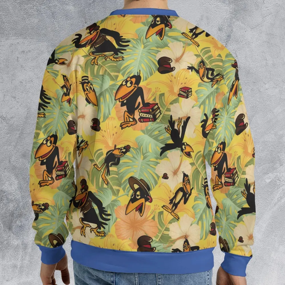 Bird Of A Feather Heckle And Jeckle All-over Print Sweatshirt - 2
