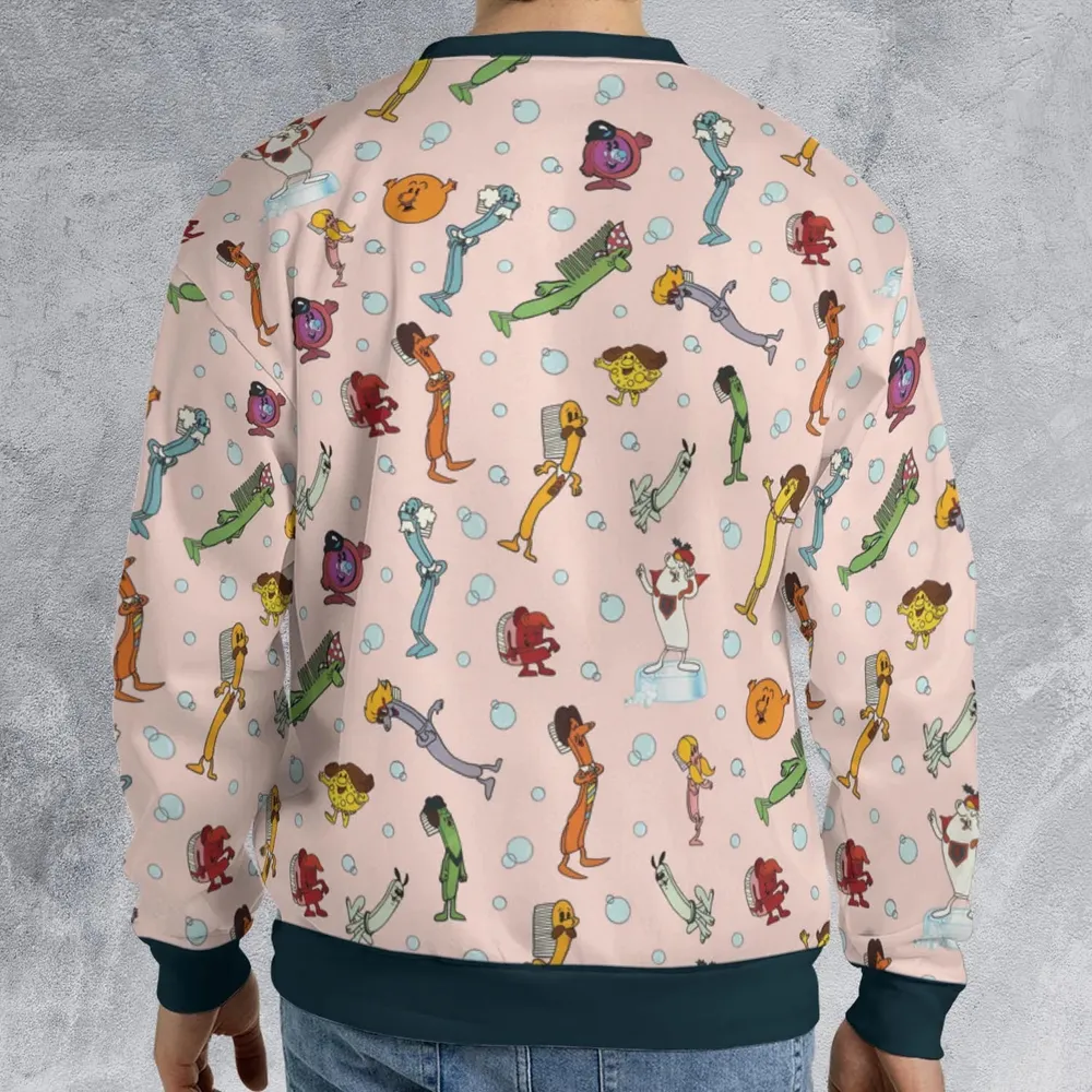 Brush Your Teeth Toothbrush Family All-over Print Sweatshirt - 2