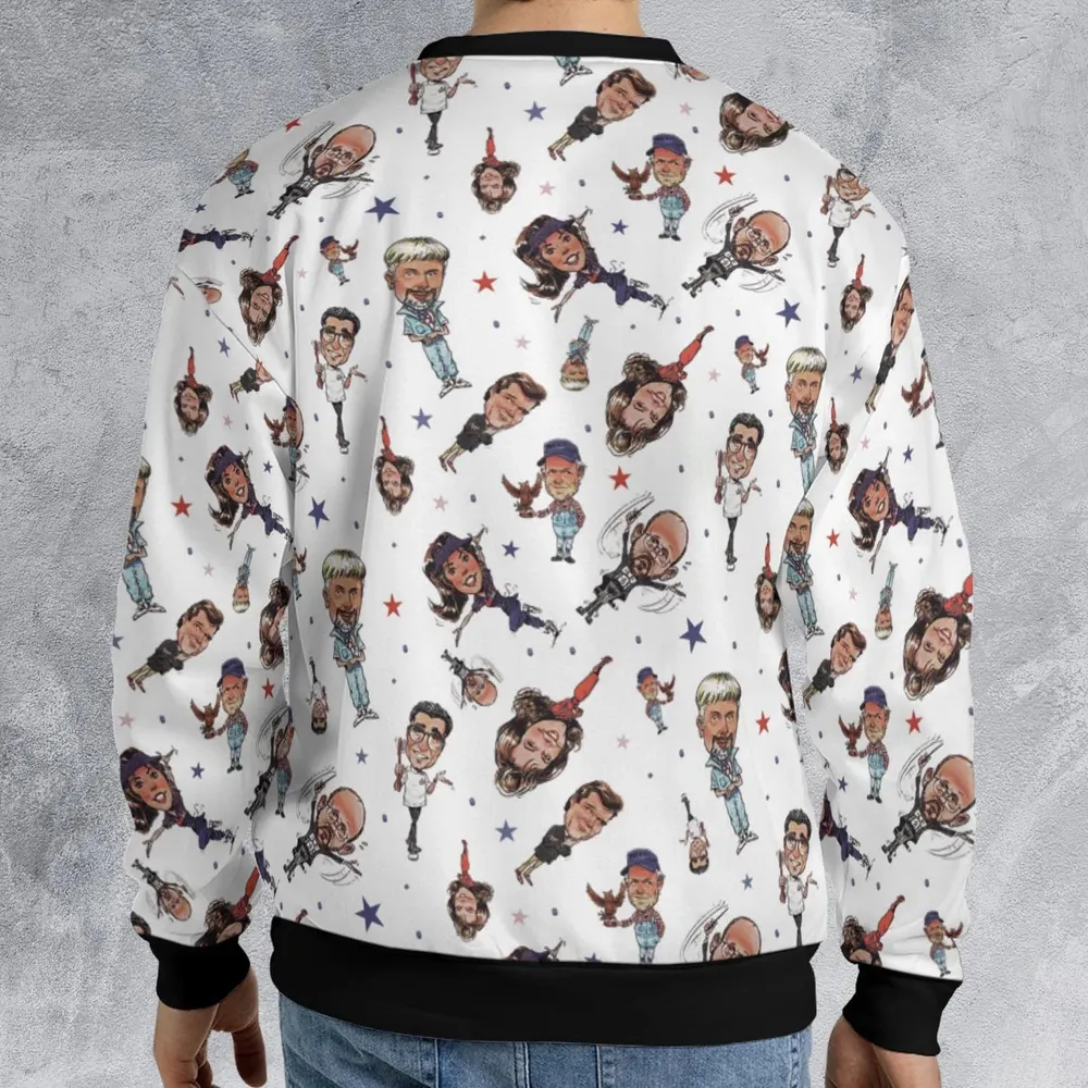 Red White Blaine Waiting For Guffman All-over Print Sweatshirt - 2