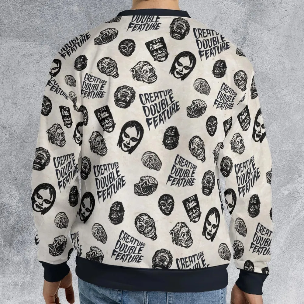Creature Double Feature Horror Characters All-over Print Sweatshirt - 2