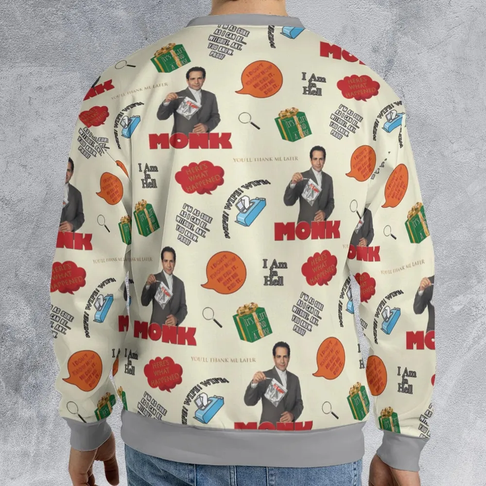 Here’s What Happened Monk All-over Print Sweatshirt - 2