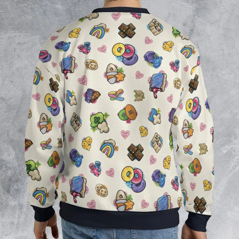 Nostalgic Candy From Your Childhood All-over Print Sweatshirt - 2