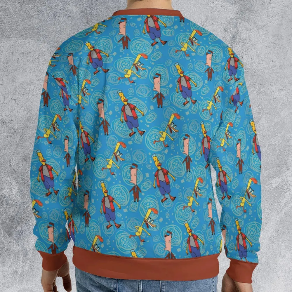 Animated Attitude Duckman All-over Print Sweatshirt - 2