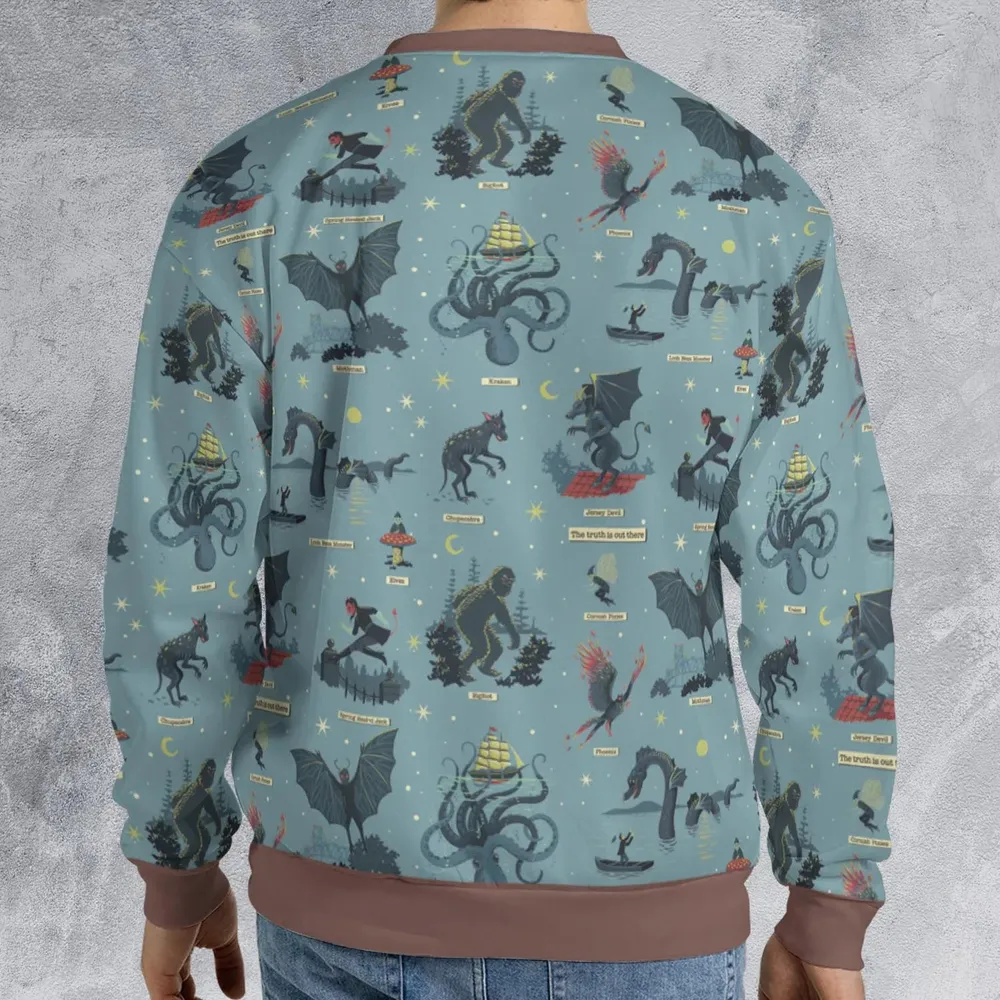 Paranormal Creatures All-over Print Sweatshirt - 2