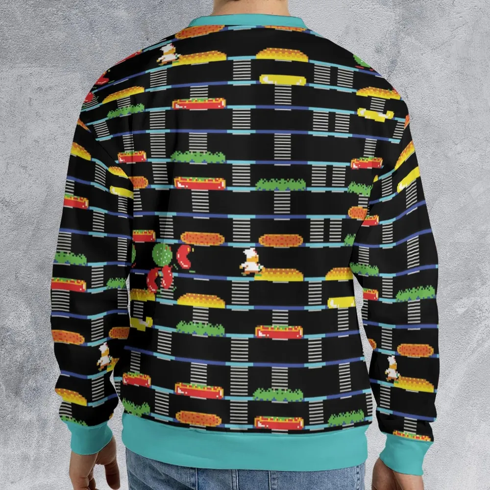 BurgerTime Arcade Game All-over Print Sweatshirt - 2