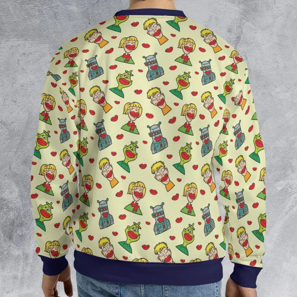 Wack-O-Wax Wax Lips All-over Print Sweatshirt - 2