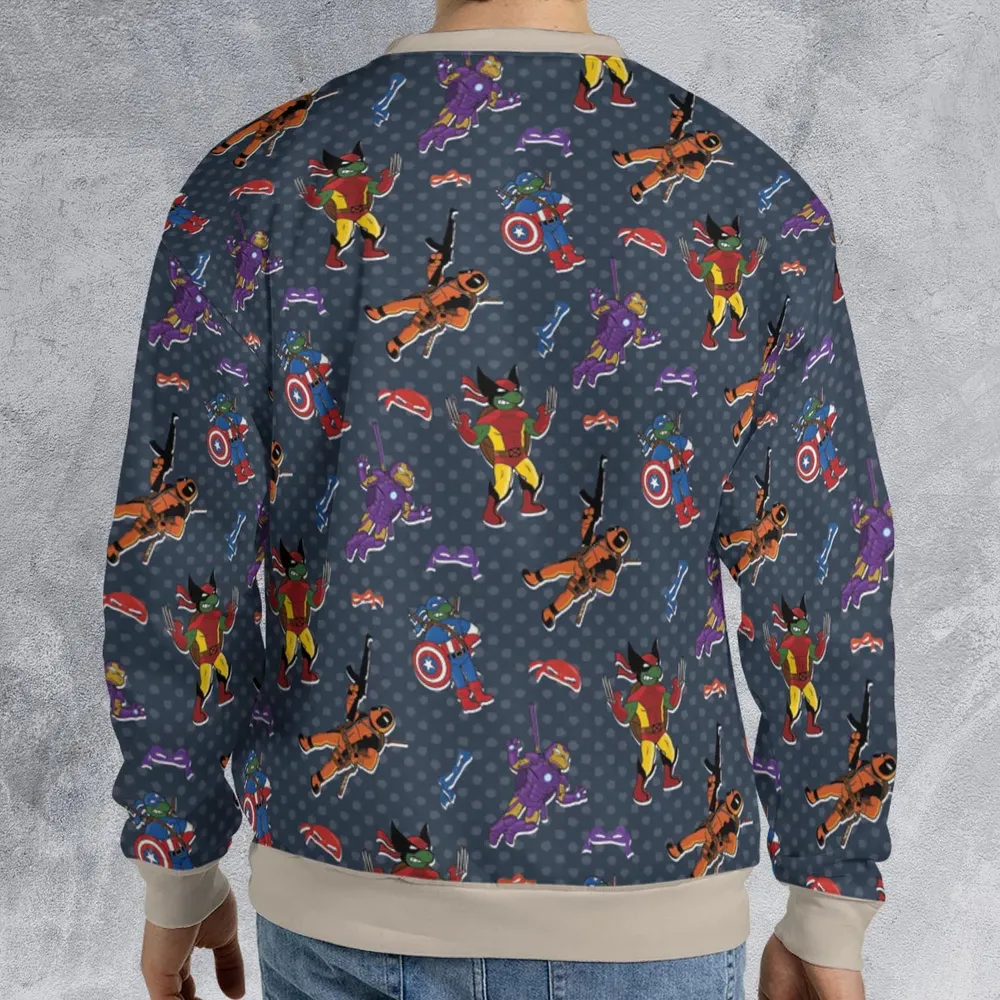 Super Turtles TMNT All-over Print Sweatshirt - 2
