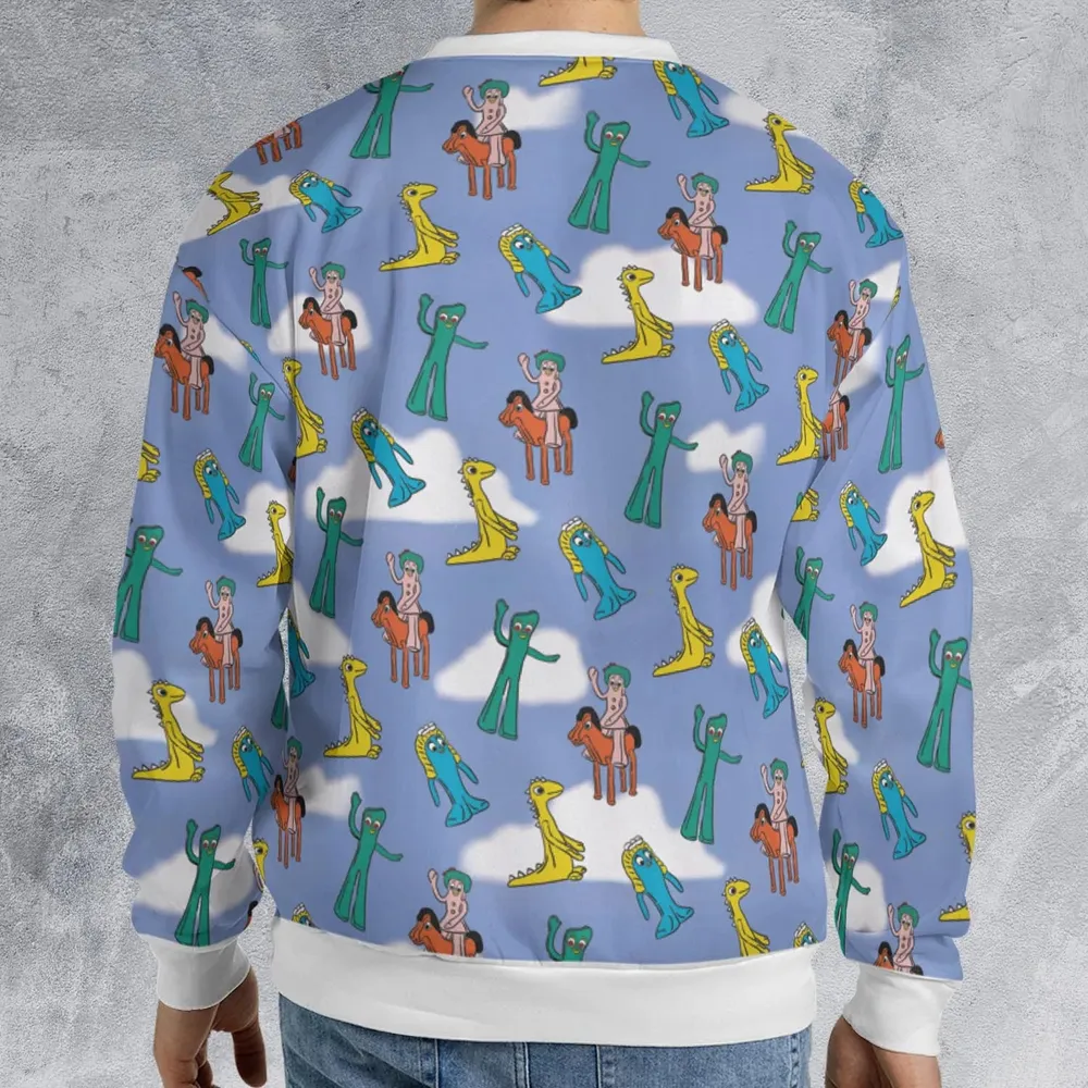 Gumby Characters All-over Print Sweatshirt - 2