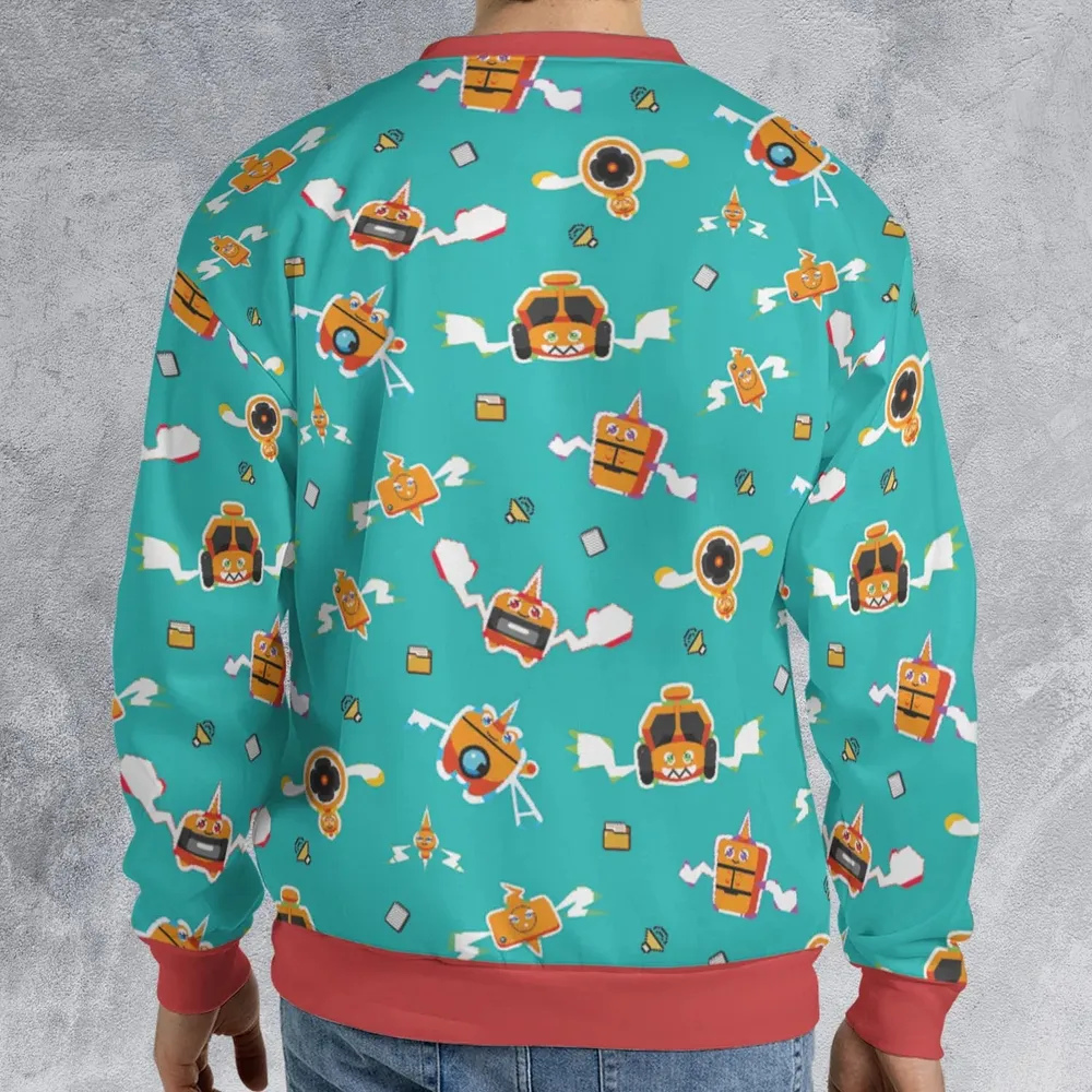 Pixel Rotom Electric Pokemon All-over Print Sweatshirt - 2