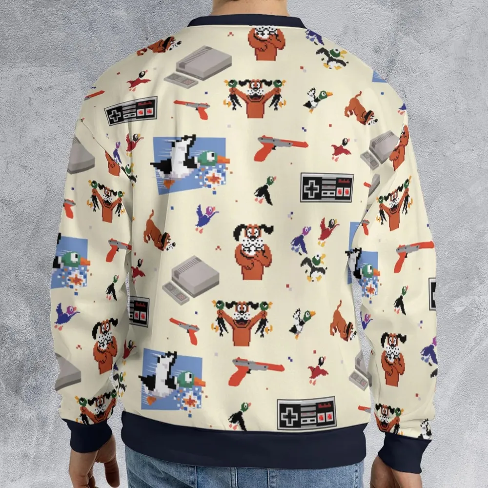Retro Video Game Duck Hunt All-over Print Sweatshirt - 2