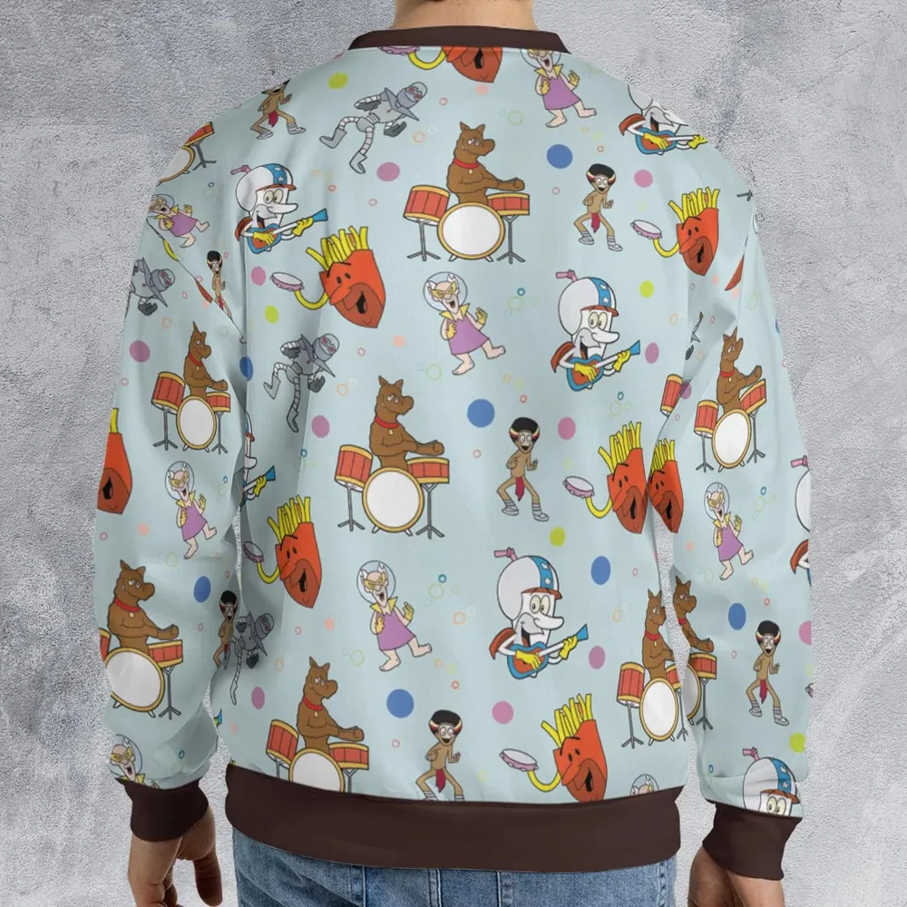 Aqua Unit Patrol Squad Team All-over Print Sweatshirt - 2