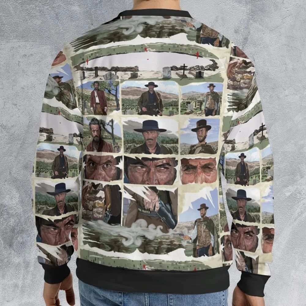 The Man With No Name The Good The Bad and The Ugly All-over Print Sweatshirt - 2