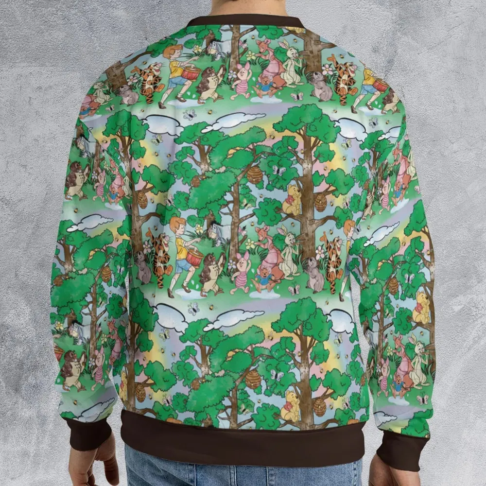 Bear and Friends Winnie the Pooh All-over Print Sweatshirt - 2